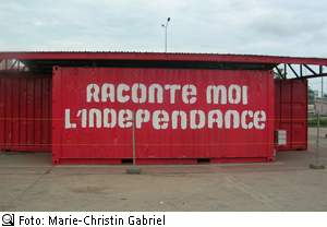 'Erzähl mir von der Unabhägigkeit' - Ausstellungspavillon in Benin, Foto: Marie-Christin Gabriel